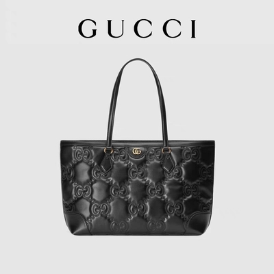 กระเป๋าสะพายยี่ห้อ Matelassé Chevron GG Quilted Leather Tote Bag