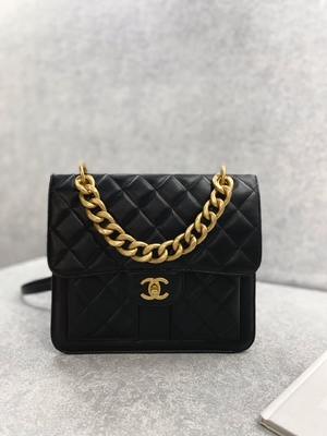 2023 SS Chanel Woc กระเป๋าคลัตช์แบบมีซิป Casual Street Style