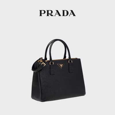 กระเป๋าสุภาพสตรี Prada Saffiano หนัง Galleria ขนาดกลางขนาดใหญ่