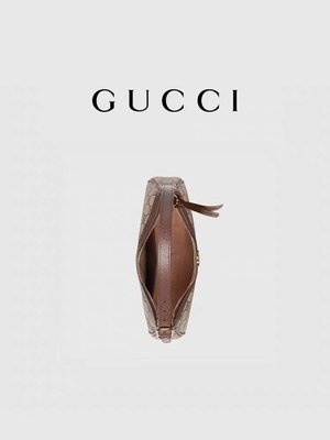 กระเป๋าสะพายใต้วงแขนหนังแคนวาส GG Supreme ขนาดเล็ก GUCCI Ophidia