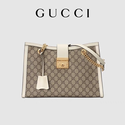 กระเป๋าสะพาย GG Gucci Padlock Medium Supreme Canvas Customized