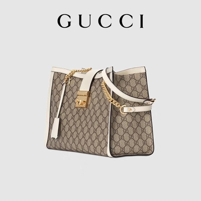 กระเป๋าสะพาย GG Gucci Padlock Medium Supreme Canvas Customized