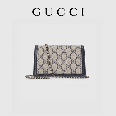 ผ้าใบเคลือบ Dionysus GG Supreme Mini Bag กระเป๋าหนังกลับสายโซ่ CZ3457