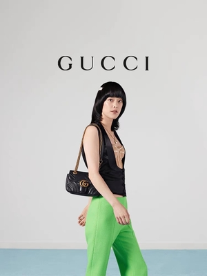 กระเป๋าสะพาย GG Marmont Marmont Matelassé Mini Bag Flap