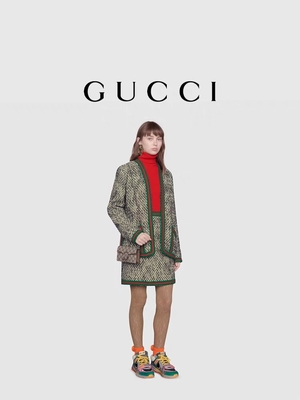GUCCI Dionysus ใบเล็กประดับกระเป๋าถือสุภาพสตรีแบรนด์แคนวาสเคลือบหนังกลับ