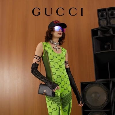 กระเป๋า Messenger ตรา ODM Gucci Diana Wallet On Chain Bamboo Lock