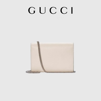 60cm สุภาพสตรี GUCCI Dionysus Mini Leather Chain Bag Snap Closure