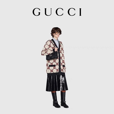 GUCCI GG Branded Messenger Bag กระเป๋าสะพาย Marmont Small Quilted Leather