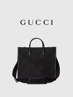 แบรนด์ GUCCI Jumbo GG Tote Bag Medium For Men Gentleman