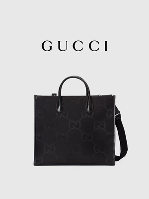 แบรนด์ GUCCI Jumbo GG Tote Bag Medium For Men Gentleman