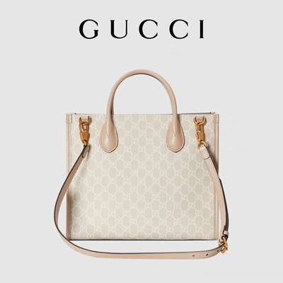 กระเป๋าสะพายผ้าใบ Gucci Supreme ขนาดเล็กพร้อม Interlocking G