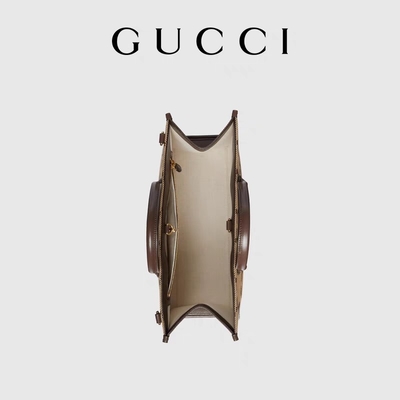 กระเป๋าสะพายยี่ห้อ GUCCI Jumbo GG Tote Bag Camel Men Gentleman