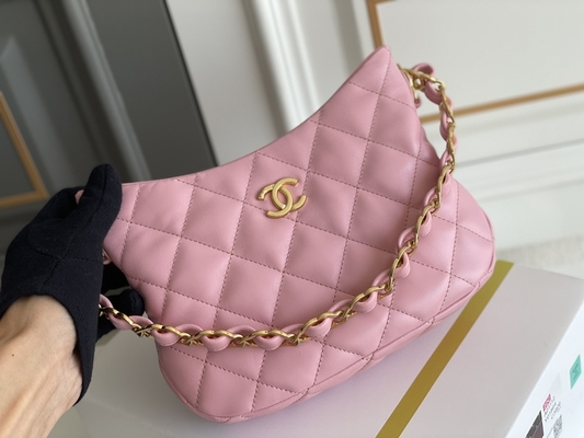Chanel AS3562 Small Hobo Armpit Hippie Tote Bag กระเป๋าสะพาย 2022 ฤดูใบไม้ร่วงฤดูหนาว