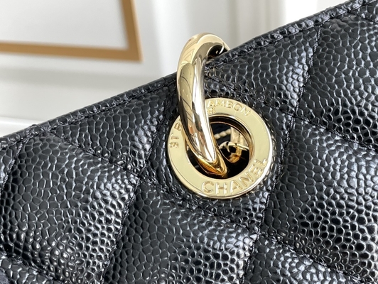 Chanel Lychee Leather Caviar Grand Shopping Tote GST Bag ใบใหญ่