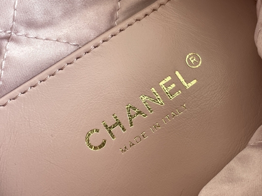 Chanel Branded Ladies Handbag 22B MINI 22S หนังลูกวัว สีชมพู ขาว ดำ เหลือง
