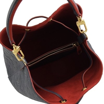 กระเป๋าถือสตรี LV Colorblock Branded NÉONOÉ MM Bucket Bag หนังเม็ดเล็ก
