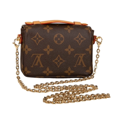 Mini Designer Monogram Bag Micro Metis LV Crossbody Bag สีน้ำตาล