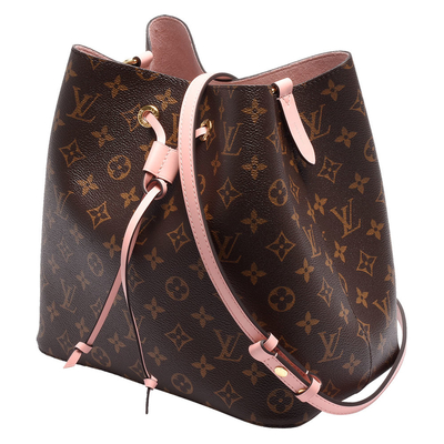Leather Trim Louis Vuitton NéOnoé Mm Black Monogram Bag