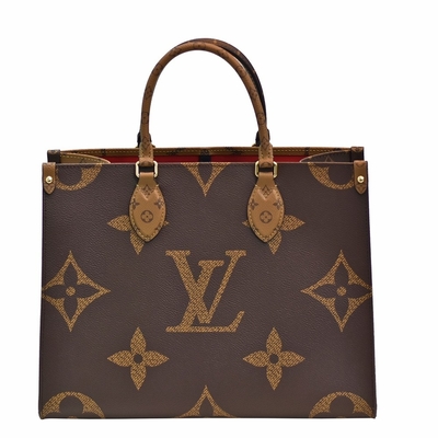 Reverse Canvas Designer Monogram Bag OnTheGo MM Louis Vuitton กระเป๋าช้อปปิ้ง