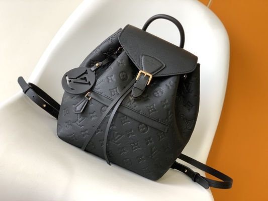LV Designer Brand Backpack Louis Vuitton Monogram Montsouris Backpack Pink Black