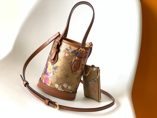 Louis Vuitton Neverfull Bucket Bags ดอกไม้เมทัลลิค M81724