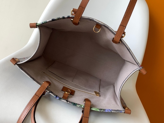 OEM ดอกไม้ Louis Vuitton Onthego Empreinte กระเป๋าผ้าแคนวาสเคลือบเงิน