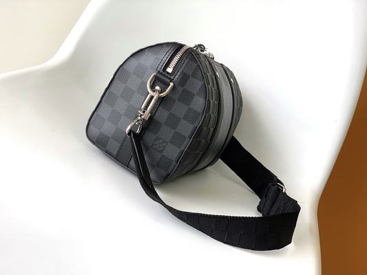 บุรุษแบรนด์เนม LV Keepall BandoulièRe 25 Checkerboard Messenger Bag