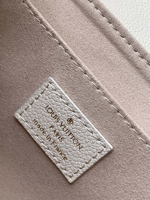 Favourite Creme Mini Sling Bag Branded LV Rose Trianon Two Monogram Empreinte Leather