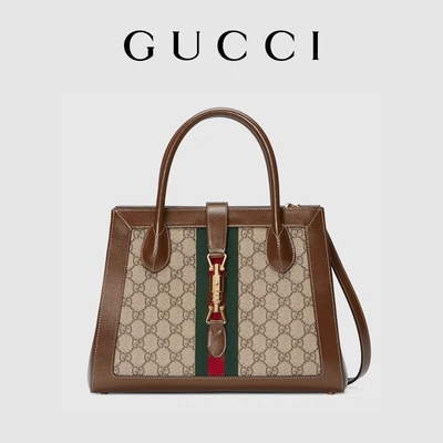 กระเป๋า GUCCI อันเป็นเอกลักษณ์ Jackie 1961 Tote Medium พร้อมฮาร์ดแวร์โทนสีทอง