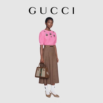กระเป๋า GUCCI อันเป็นเอกลักษณ์ Jackie 1961 Tote Medium พร้อมฮาร์ดแวร์โทนสีทอง