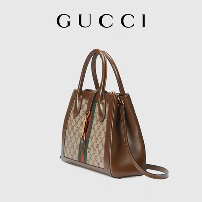 กระเป๋า GUCCI อันเป็นเอกลักษณ์ Jackie 1961 Tote Medium พร้อมฮาร์ดแวร์โทนสีทอง