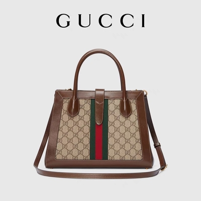 กระเป๋า GUCCI อันเป็นเอกลักษณ์ Jackie 1961 Tote Medium พร้อมฮาร์ดแวร์โทนสีทอง