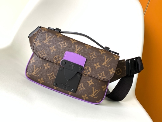 Charm S Lock Louis Vuitton Monogram Macassar Barrel กระเป๋า Messenger