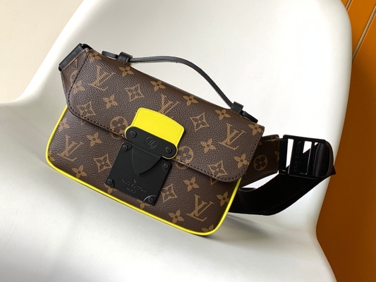 Charm S Lock Louis Vuitton Monogram Macassar Barrel กระเป๋า Messenger