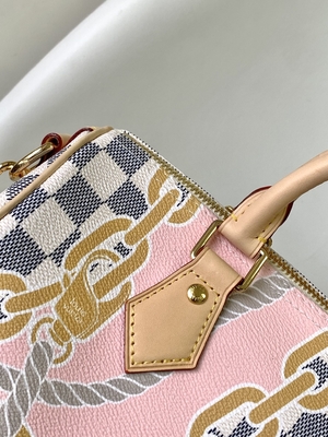ผ้าใบเคลือบ Speedy Louis Vuitton Damier Azur 25 M46390