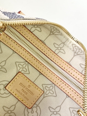ผ้าใบเคลือบ Speedy Louis Vuitton Damier Azur 25 M46390
