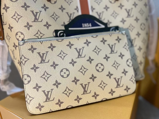Louis Vuitton Preloved Branded Bag Neverfull Monogram Beige Handbag
