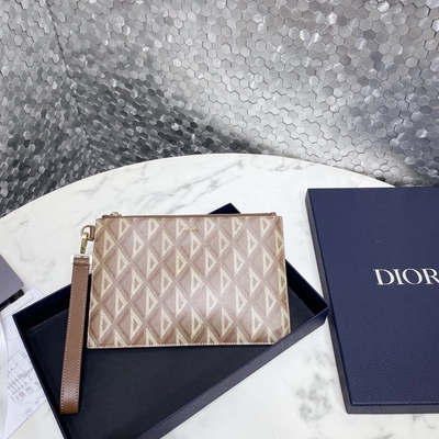 ODM Christian Dior Mini Designer Purses A5 CD Pouch Bag Diamond หนังแท้