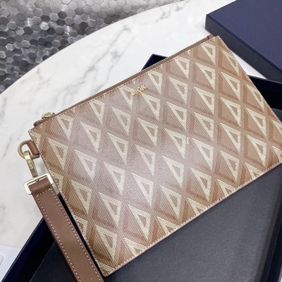 ODM Christian Dior Mini Designer Purses A5 CD Pouch Bag Diamond หนังแท้
