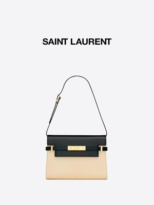 กระเป๋าหนังพรีเมี่ยม Yves Saint Laurent สีเบจ OEM