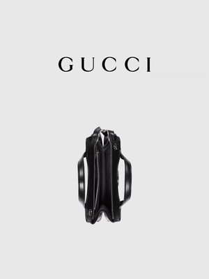 Leather Palladium Tone Gucci Tote Mini Classic Silhouettes