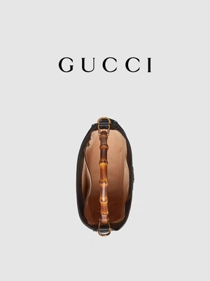 ด้ามไม้ไผ่ Gucci Princess Diana กระเป๋าถือ Double G Hardware OEM