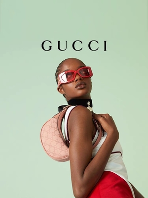 กระเป๋าสะพายแบรนด์ดีไซเนอร์ Gucci Ophidia Small Pink GG ผ้าแคนวาสซับในผ้าฝ้ายลินิน