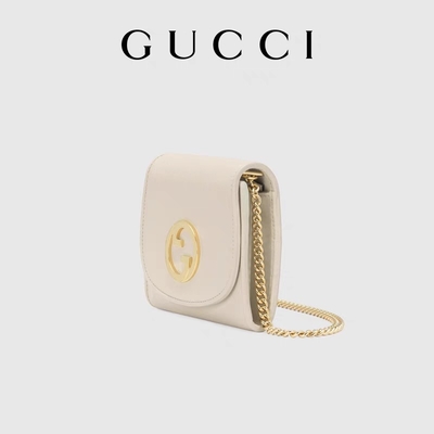 กระเป๋าหนังสีขาว Custom Branded Bags Medium Blondie Gucci Handbag