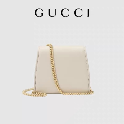 กระเป๋าหนังสีขาว Custom Branded Bags Medium Blondie Gucci Handbag