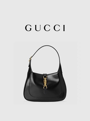 กระเป๋า Jackie หนังสีดำปี 1961 โดย Gucci Time Honored Classic Golden Accessories