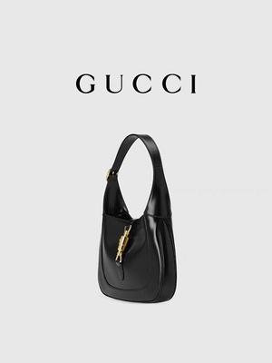 กระเป๋า Jackie หนังสีดำปี 1961 โดย Gucci Time Honored Classic Golden Accessories