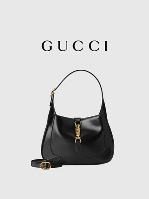 กระเป๋า Jackie หนังสีดำปี 1961 โดย Gucci Time Honored Classic Golden Accessories