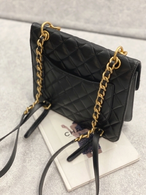 2023 SS Chanel Woc กระเป๋าคลัตช์แบบมีซิป Casual Street Style