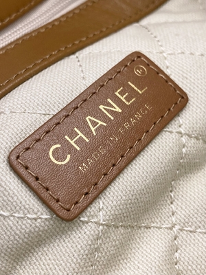 กระเป๋าสะพายยี่ห้อ Cusomised 22P Chanel Straw Raffia Bag PU